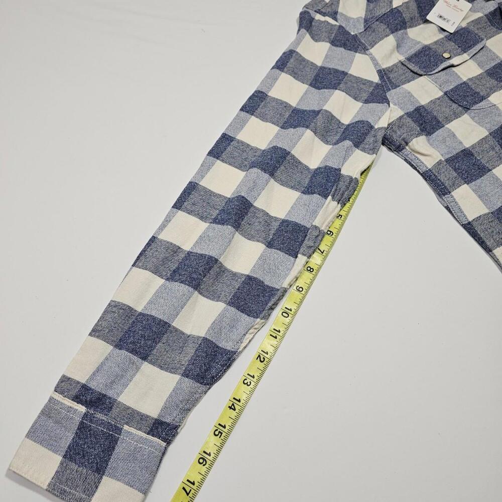 LUCKY BRAND Men’s Snap Long-Sleeve Flannel Plaid Shirt Size Large - Picture 5 of 9